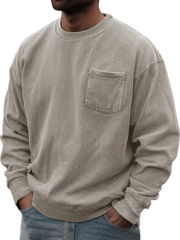 Men's Pullover Round Neck Long Sleeves Sweater