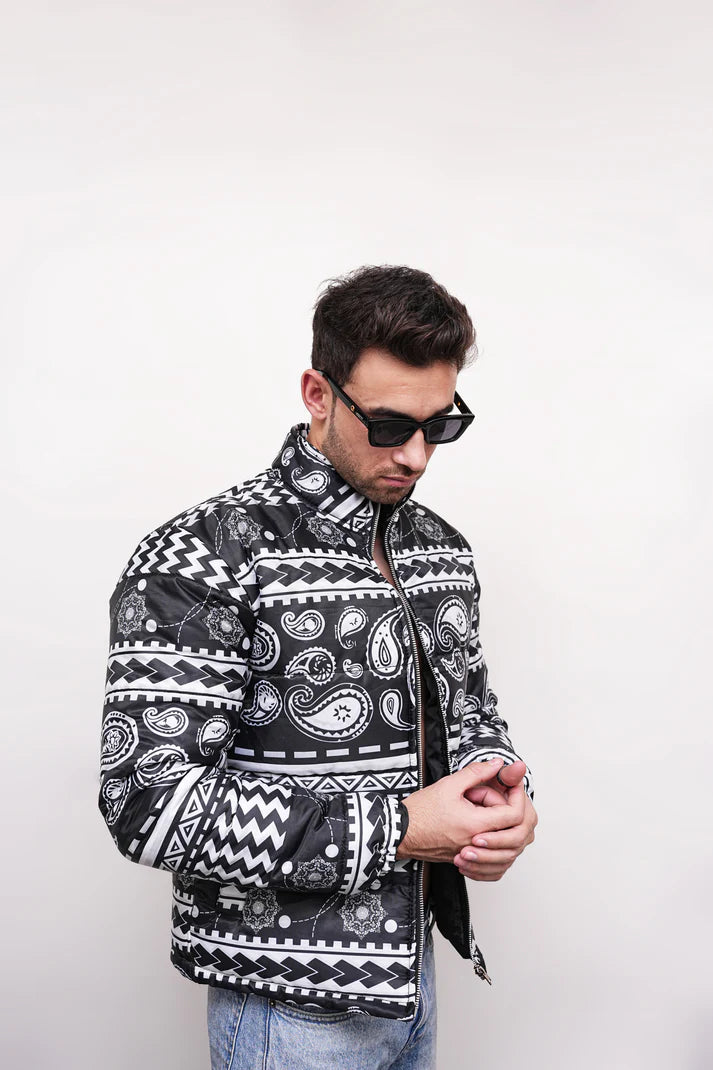 Bandana Aztec Puffer Jacket