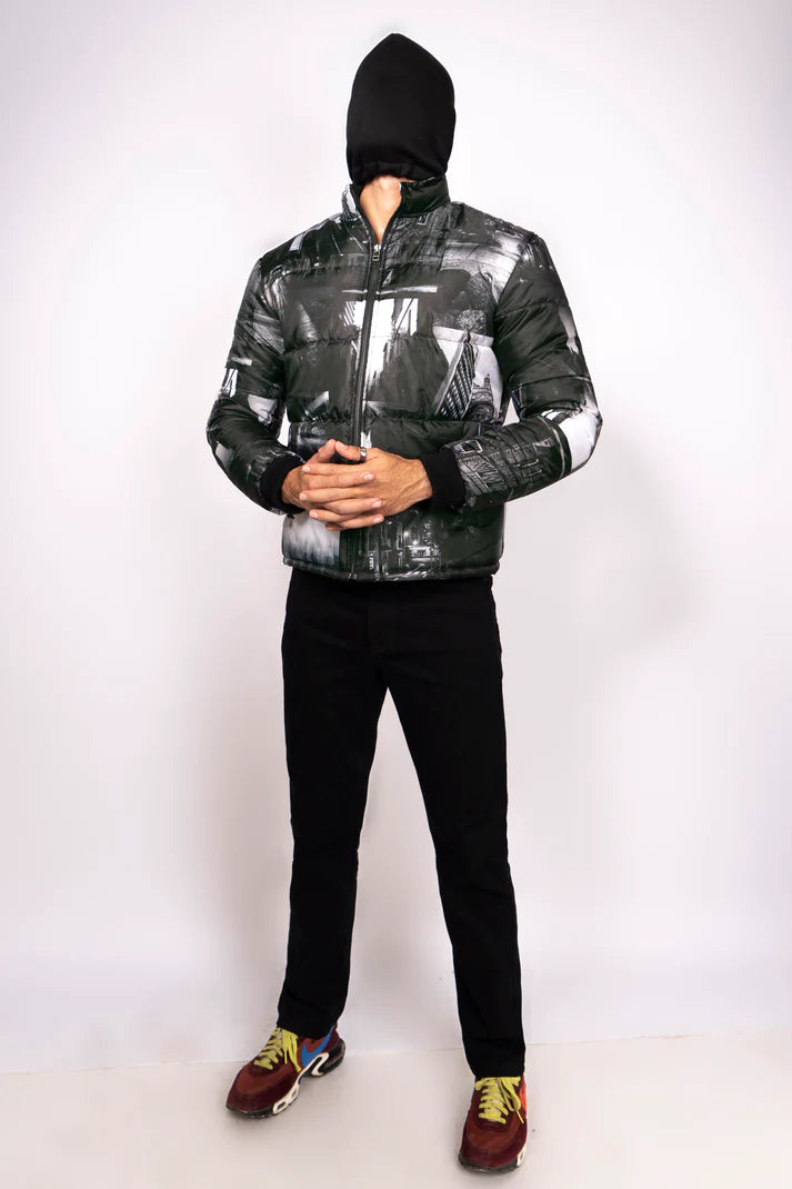 Cityscape Puffer Jacket