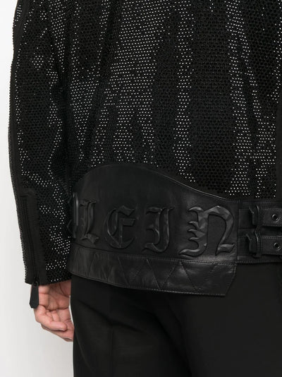 leather disco biker jacket