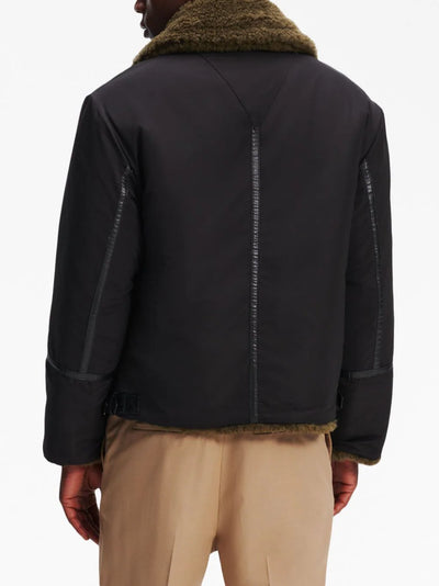 faux-shearling zipped jacket