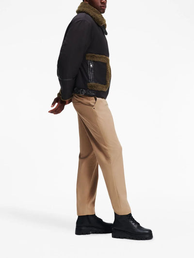 faux-shearling zipped jacket