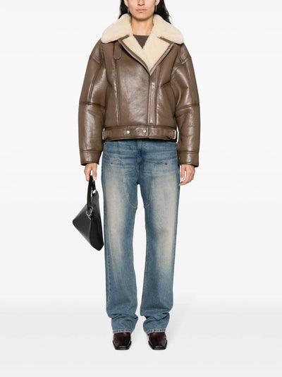 shearling leather jacket
