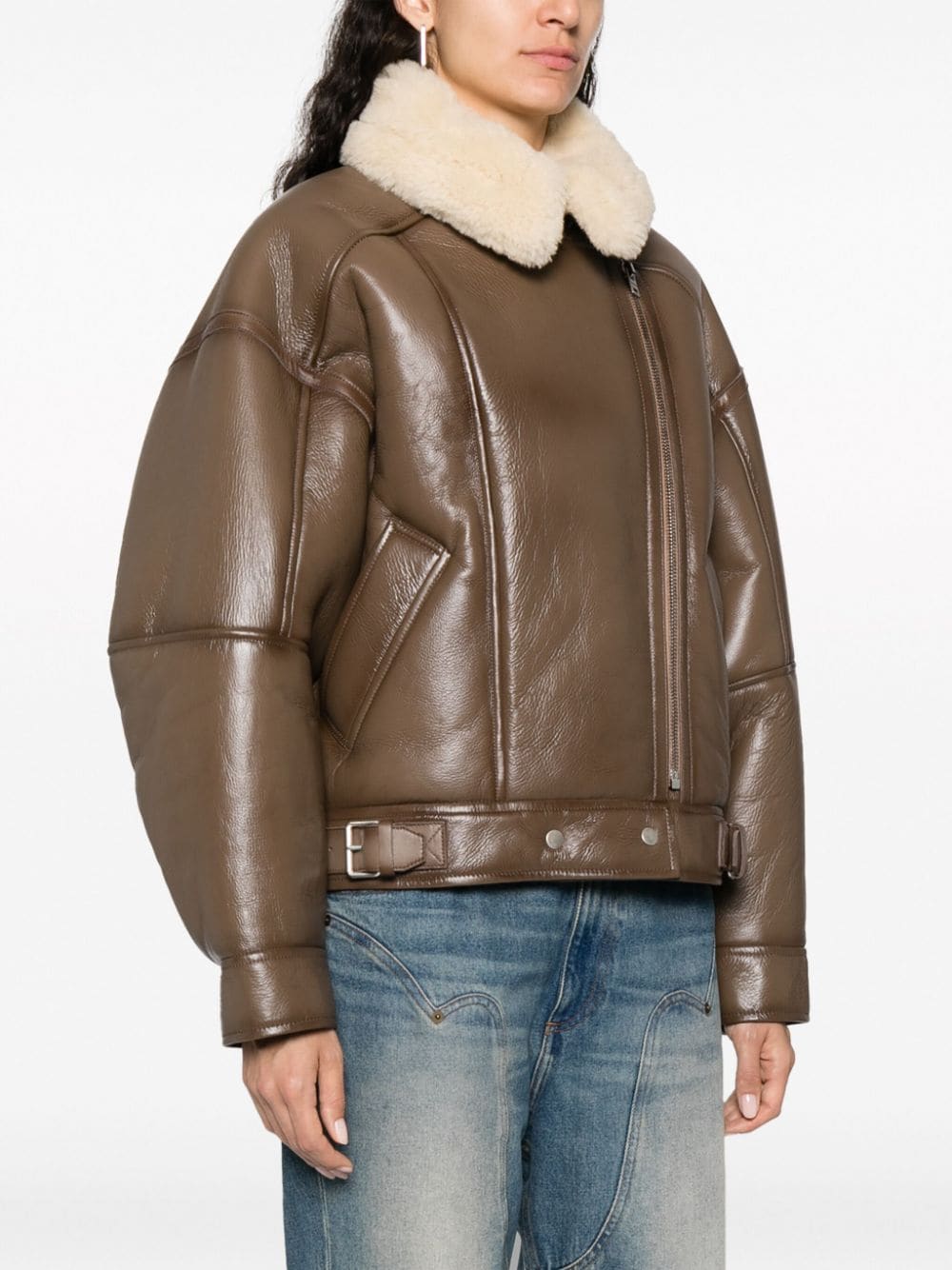 shearling leather jacket