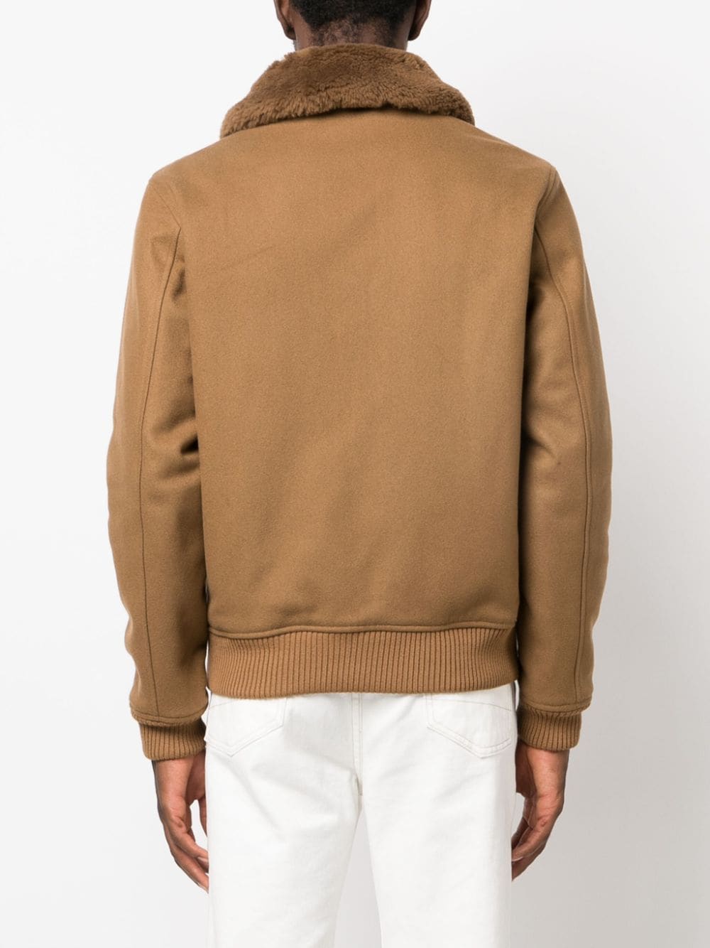 shearling-collar shirt jacket