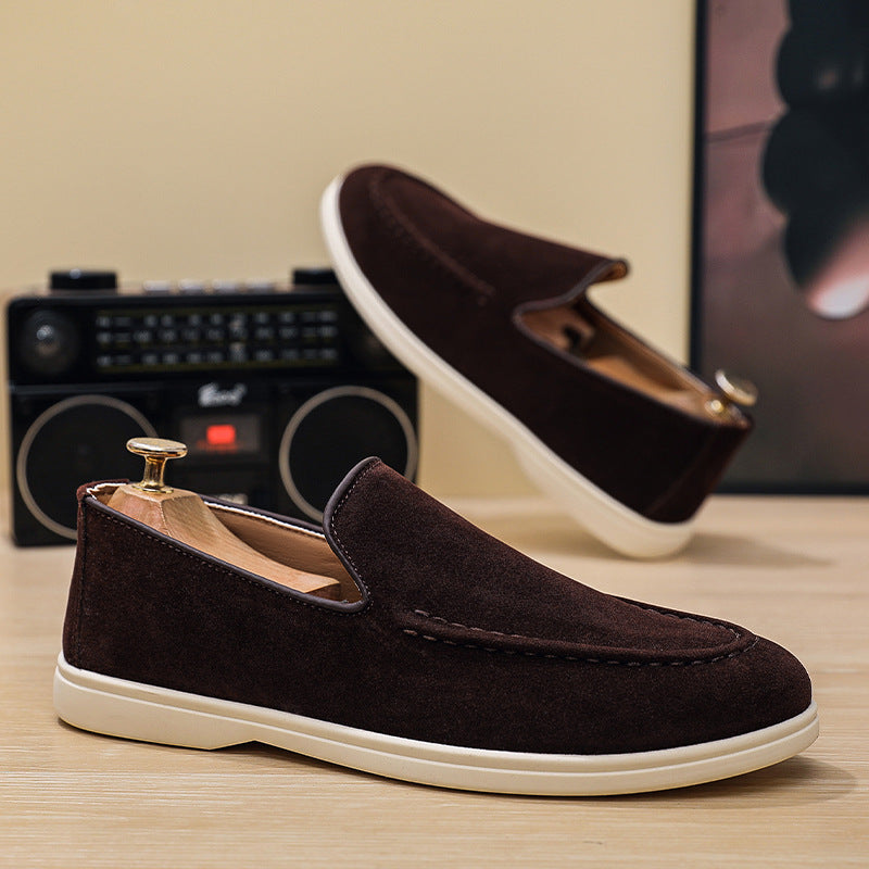 Flat-bottomed Slip-on Casual Large Size Men's Shoes
