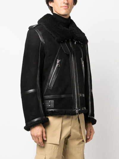 leather biker jacket