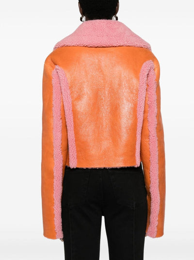 two-tone leather jacket