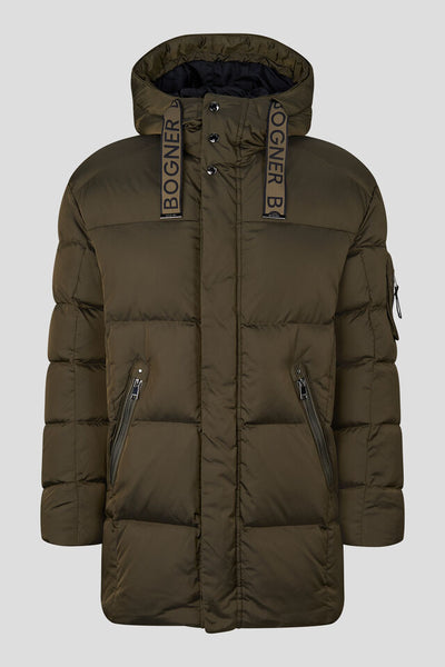 Jones Down jacket in Olive green