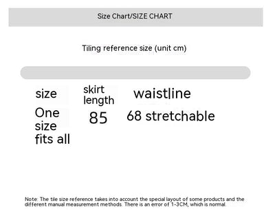 Loose Slimming Workwear Large Pocket Large Hem High Waist Pleated Skirt