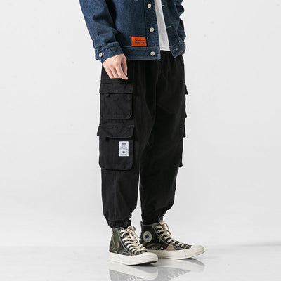 Workwear Men's Japanese Casual Tapered Military Pants