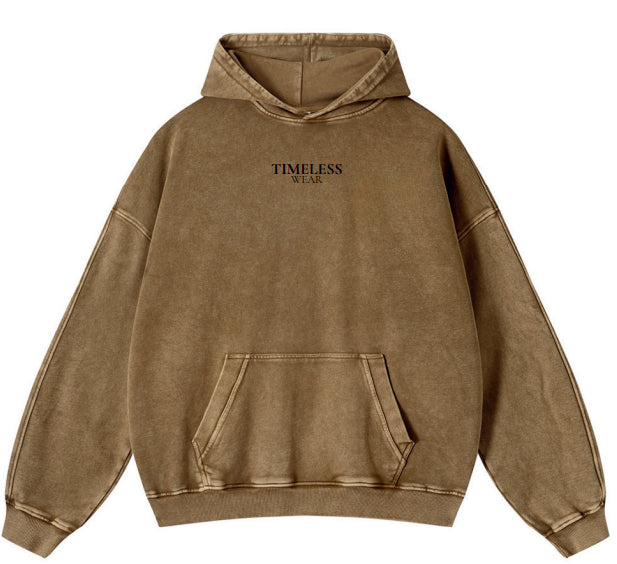 Heavyweight Washed And Distressed Loose Batik Sweatshirt