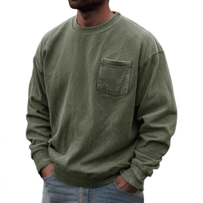 Men's Pullover Round Neck Long Sleeves Sweater