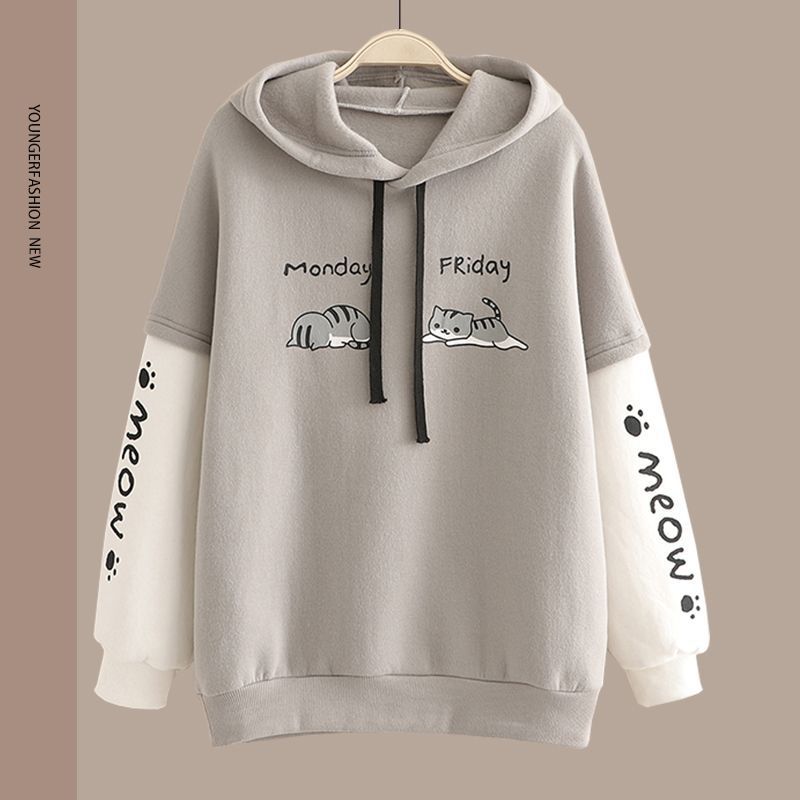 Spring Women's Clothing Student Hoodie Set Preppy-style Straight-leg Pants