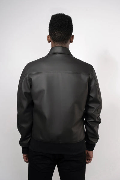ThreadCrafted Faux Leather Jacket