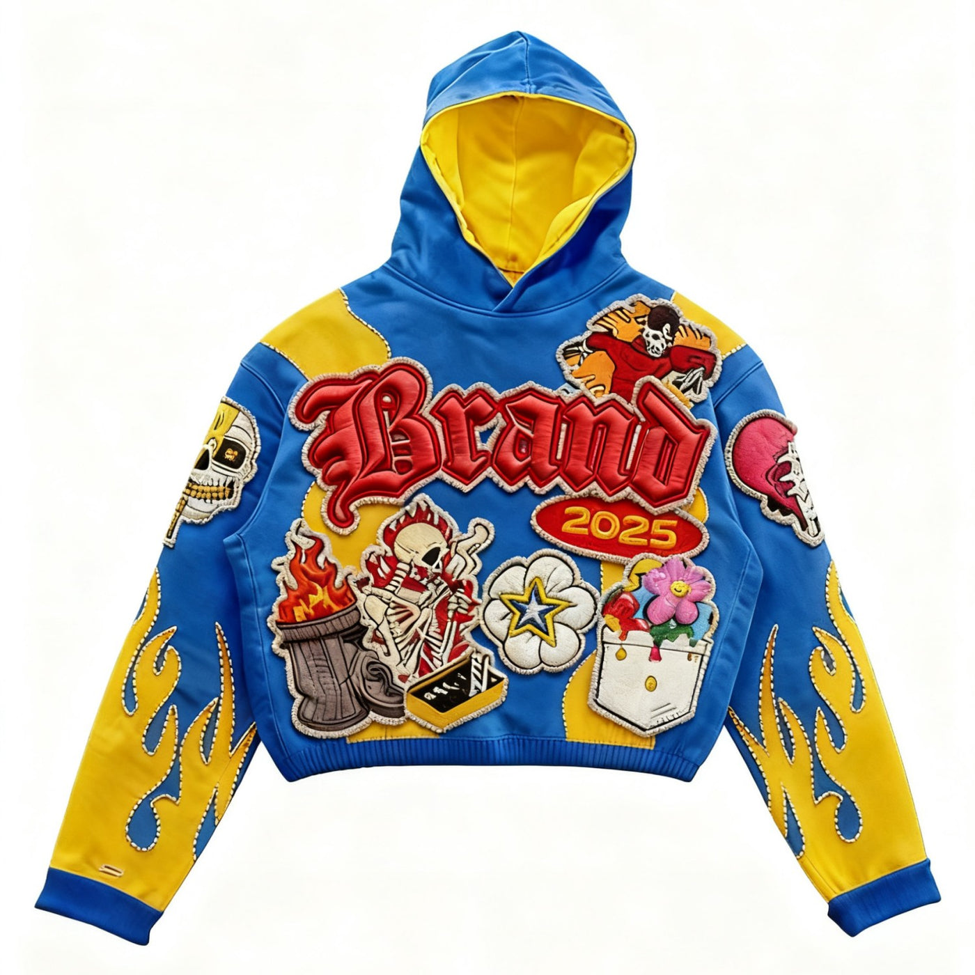 Fashion Casual Printed Polyester Sweater