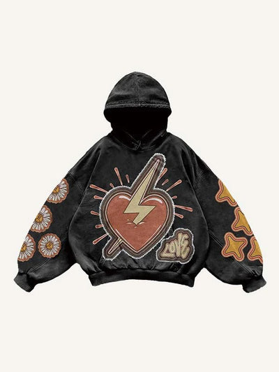 Fashion Casual Printed Polyester Sweater