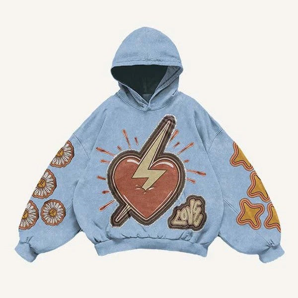 Fashion Casual Printed Polyester Sweater