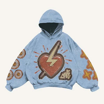 Fashion Casual Printed Polyester Sweater