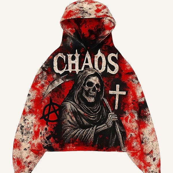 Fashion Casual Printed Polyester Sweater