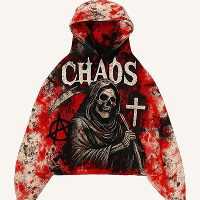 Fashion Casual Printed Polyester Sweater