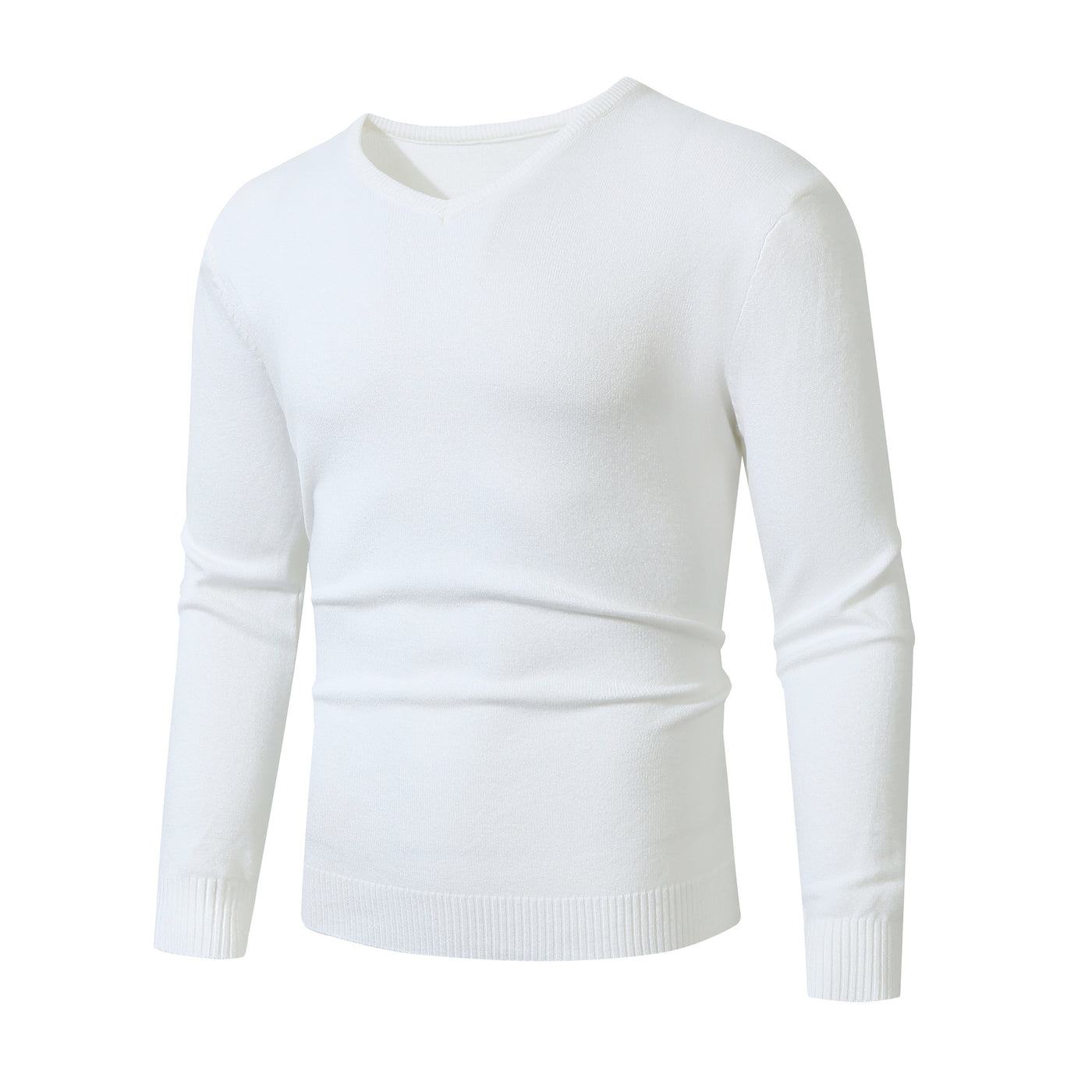 European And American Casual Long-sleeve V-neck Sweater Base Layer