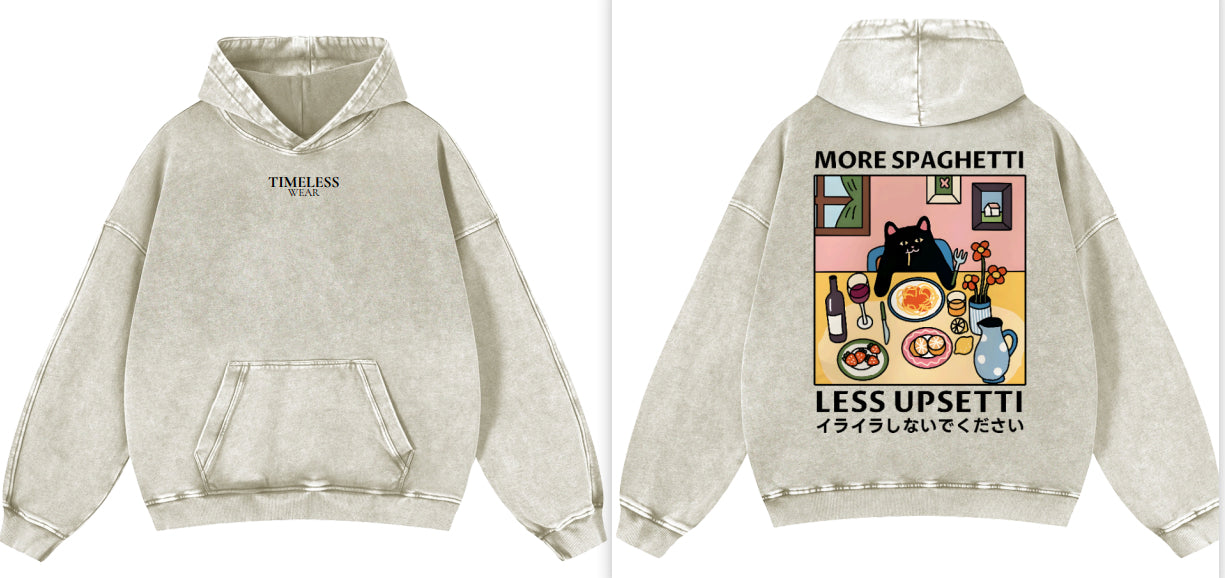 Heavyweight Washed And Distressed Loose Batik Sweatshirt