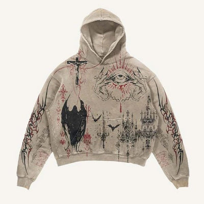 Fashion Casual Printed Polyester Sweater