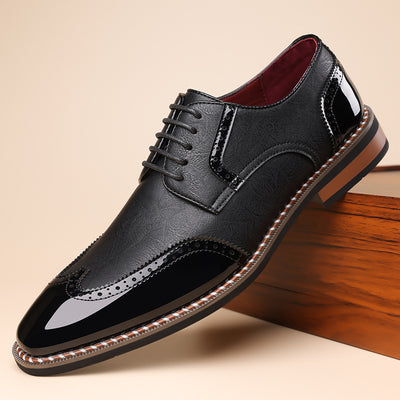 Men's High-end Versatile Comfortable Breathable Trendy Pointed Toe Leather Shoes