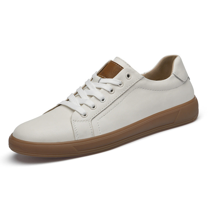 Spring Fashion Lace-up Leather Low-top Casual Shoes