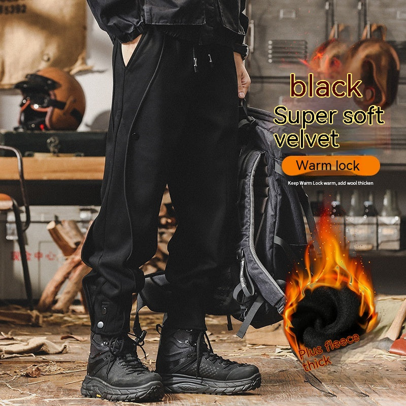 Winter Loose Fashion Brand Sports Breasted Casual Men's Trousers