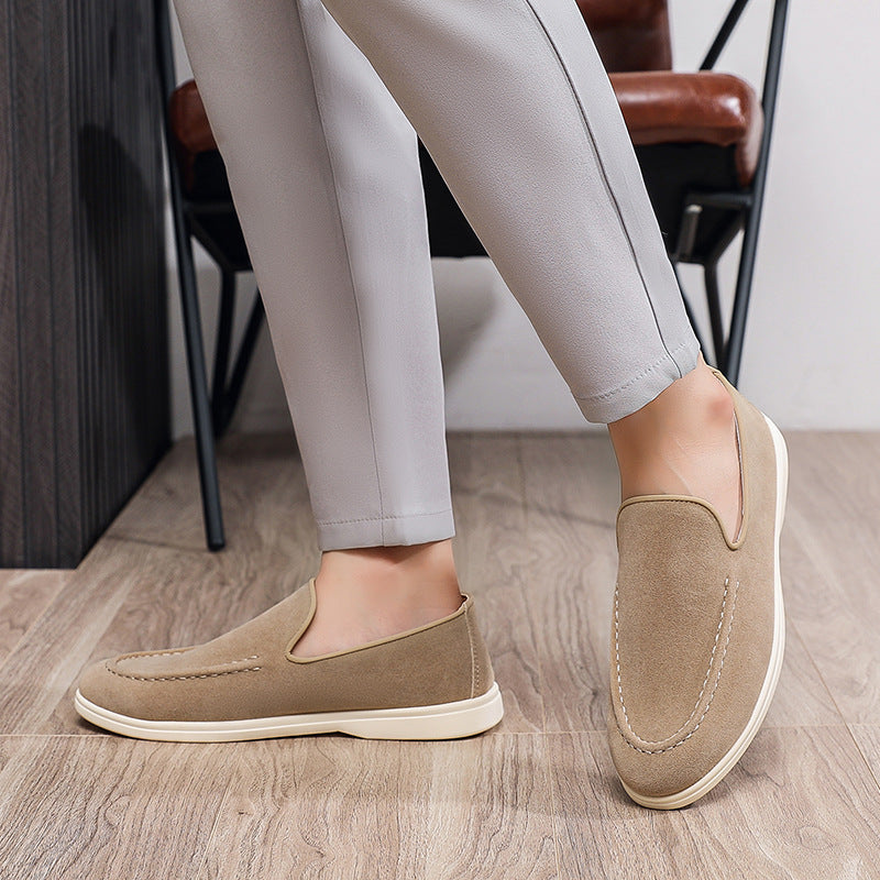 Flat-bottomed Slip-on Casual Large Size Men's Shoes