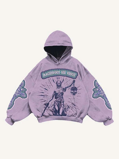 Fashion Casual Printed Polyester Sweater