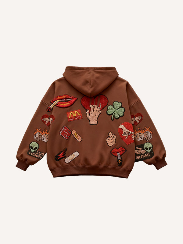 Fashion Casual Printed Polyester Sweater