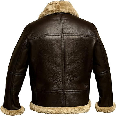 Mens Raf Aviator Leather Jacket