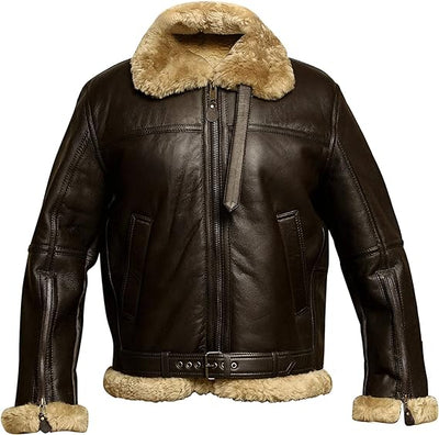 Mens Raf Aviator Leather Jacket