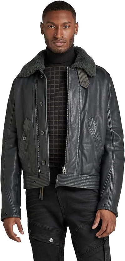 G-STAR RAW Men's Leather Jacket