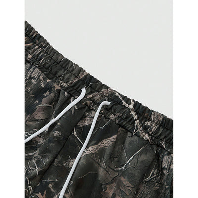 New Stylish Casual Pants With A Branch-pattern Print