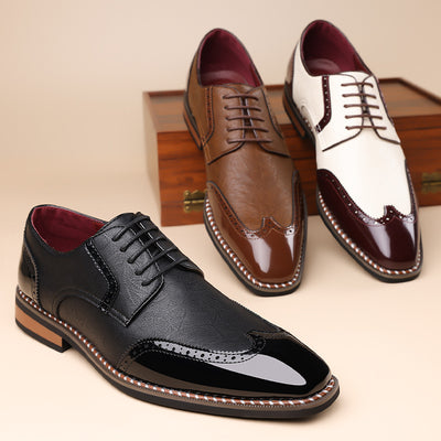 Men's High-end Versatile Comfortable Breathable Trendy Pointed Toe Leather Shoes