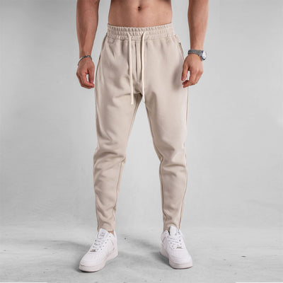 Slim Fit Leg Opening Zipper Ankle Banded Pants