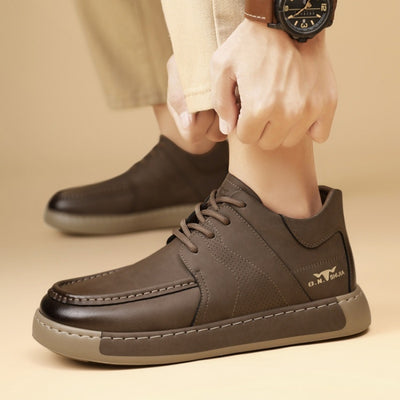 New Autumn Business Formal Shoes Men's British Mid-top