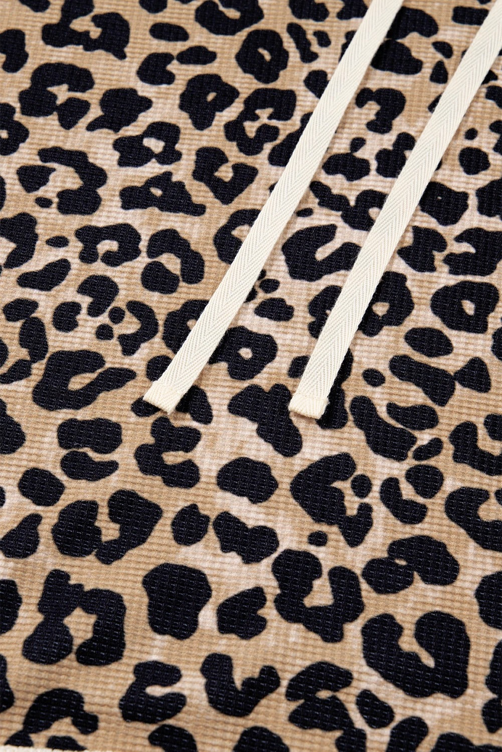 Women's Loose Retro Leopard Print Hooded Sweatshirt