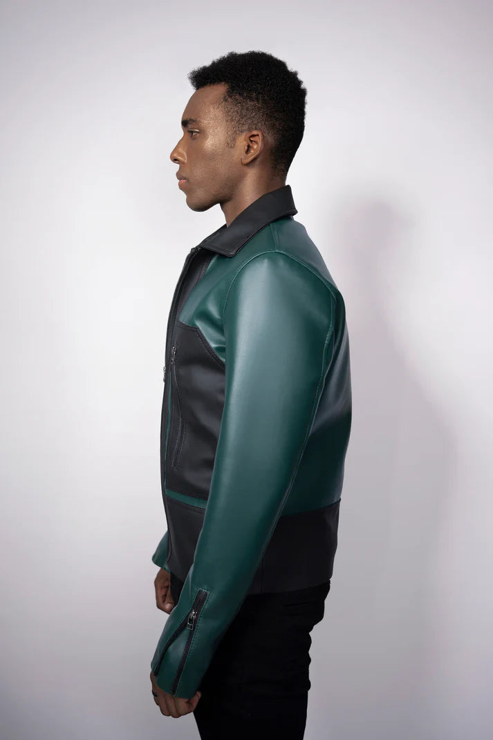 GreenGroove Faux Leather Jacket