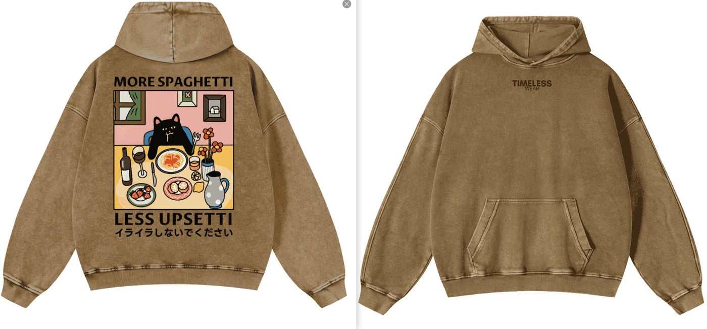 Heavyweight Washed And Distressed Loose Batik Sweatshirt