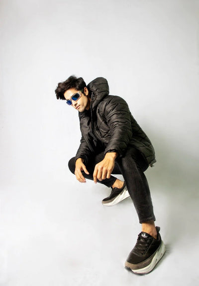 HOODED PUFFER JACKET