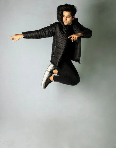 HOODED PUFFER JACKET