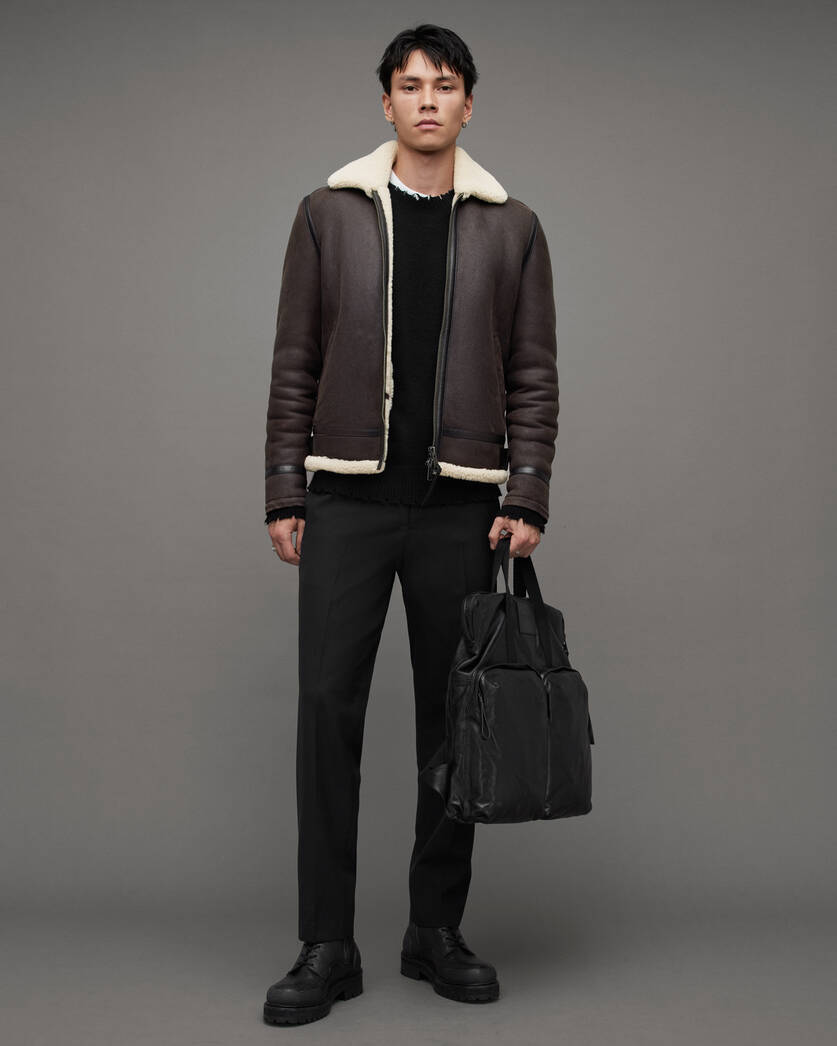 Rhys Zip Up Shearling Jacket