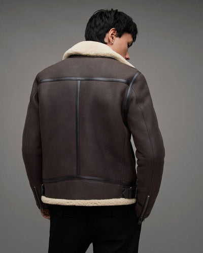 Rhys Zip Up Shearling Jacket