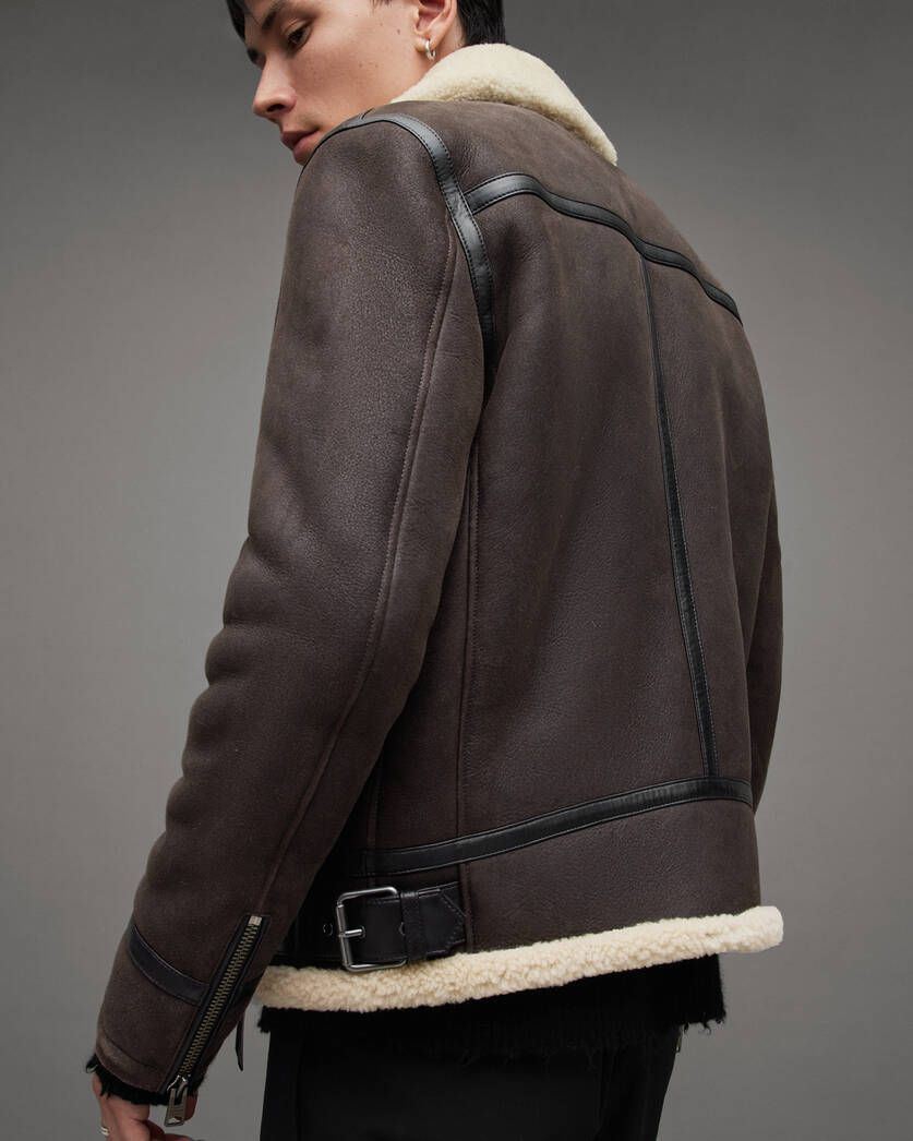 Rhys Zip Up Shearling Jacket
