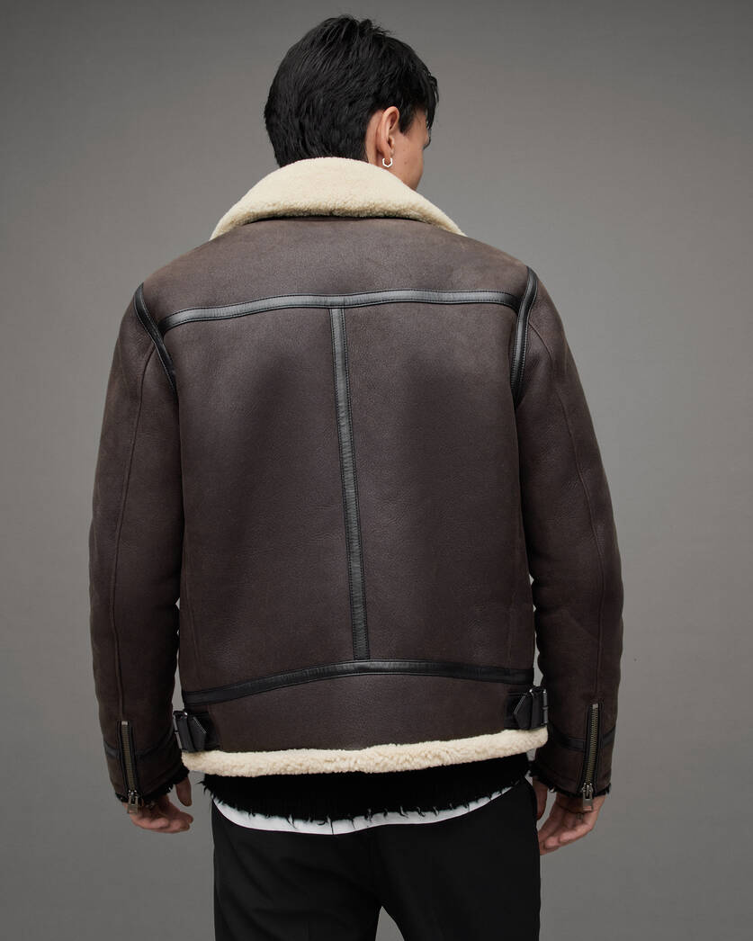 Rhys Zip Up Shearling Jacket
